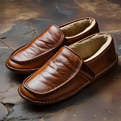 PANTOUFLES-DE-CUIR Pantouflechic