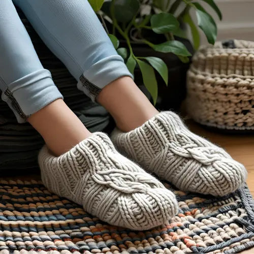 PANTOUFLES-TRICOTÉES Pantouflechic