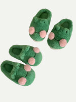 PANTOUFLE GRENOUILLE VERT - Vignette | Pantouflechic
