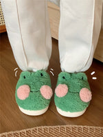 PANTOUFLE GRENOUILLE VERT - Vignette | Pantouflechic