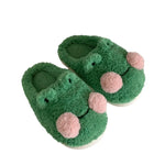 PANTOUFLE GRENOUILLE VERT - Vignette | Pantouflechic