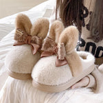 PANTOUFLES LAPIN FILLETTE - Vignette | Pantouflechic