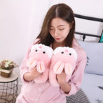 PANTOUFLES LAPIN ROSE - Vignette | Pantouflechic