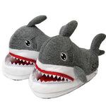 PANTOUFLES REQUIN GRIS - Vignette | Pantouflechic