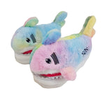 PANTOUFLES REQUIN GRIS - Vignette | Pantouflechic