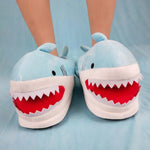 PANTOUFLES REQUIN GRIS - Vignette | Pantouflechic