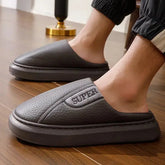 PANTOUFLES CHAUDES EN COTTON BEIGE 02