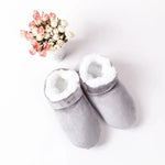 PANTOUFLES EN COTTON BLEU - Vignette | Pantouflechic