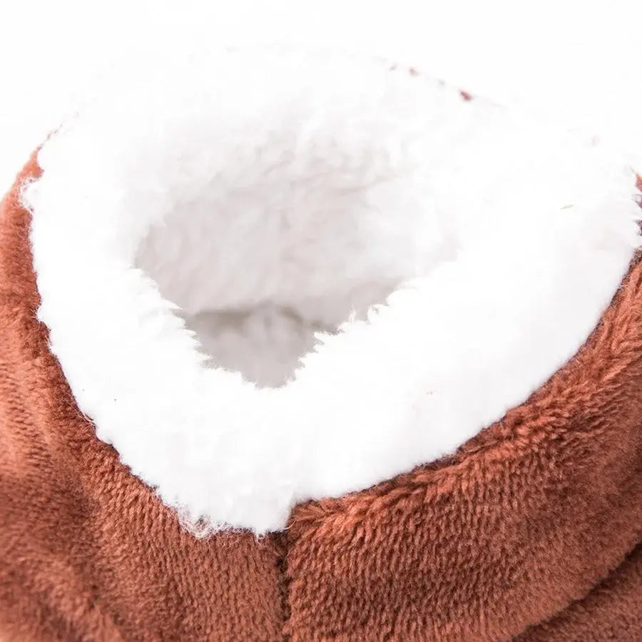 PANTOUFLES EN COTTON BLEU