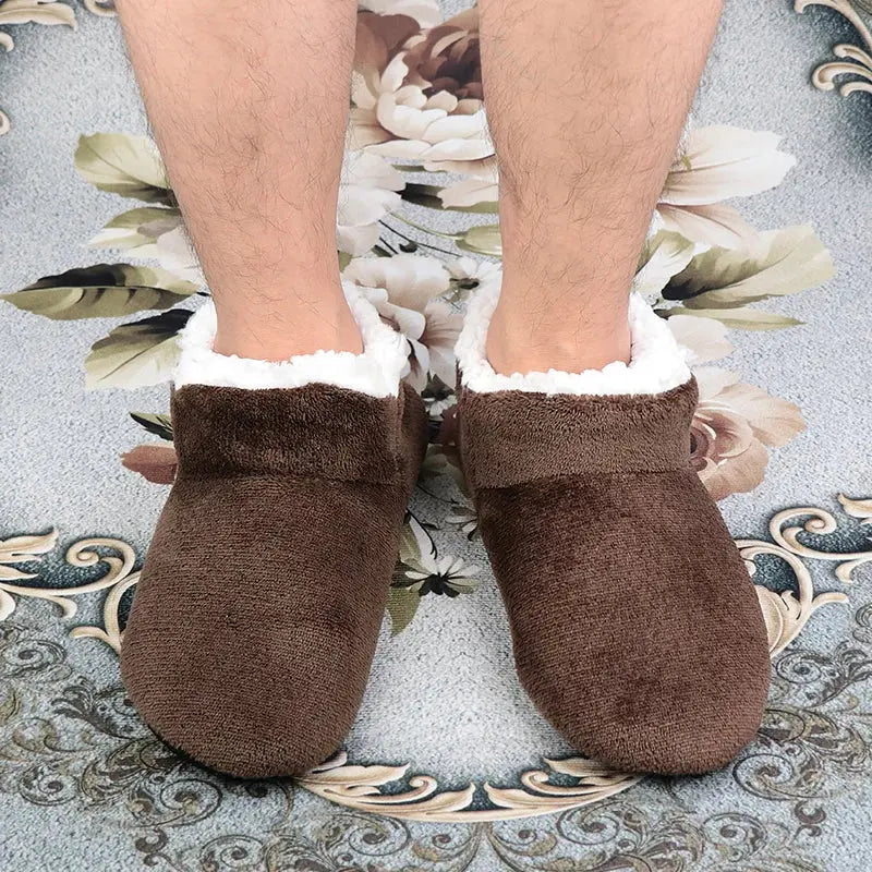 PANTOUFLES EN COTTON BLEU