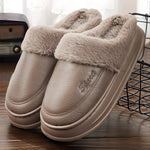 PANTOUFLES EN PEAU DE CUIR - Vignette | Pantouflechic