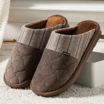 PANTOUFLES MARRON EN POLAIRE - Vignette | Pantouflechic