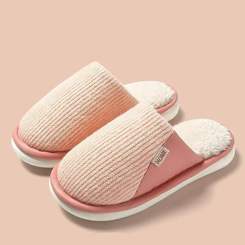 PANTOUFLES À RAYURE