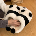 PANTOUFLES SOUPLES NOIR ET BLANC - Vignette | Pantouflechic