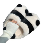 PANTOUFLES SOUPLES NOIR ET BLANC - Vignette | Pantouflechic