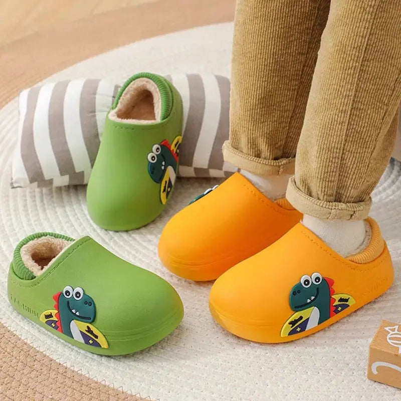 Pantoufle Dinosaure Garçon Fille2