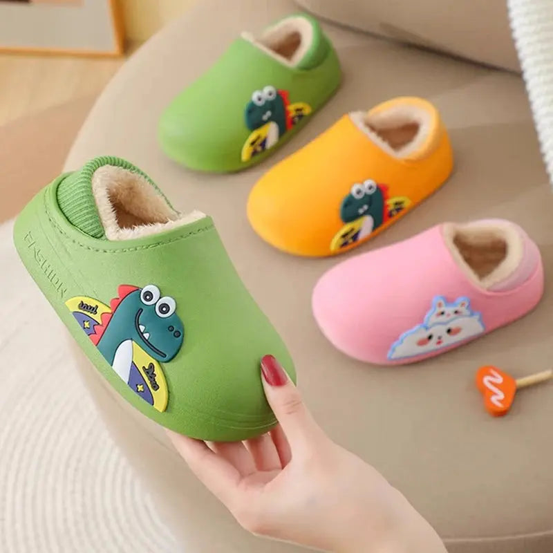 Pantoufle Dinosaure Garçon Fille3