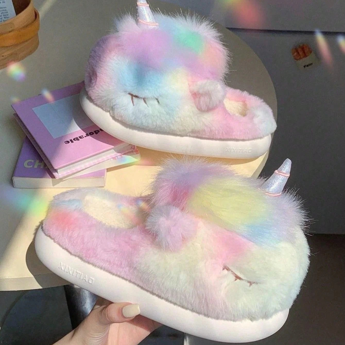 Pantoufle ambiance hivernale5