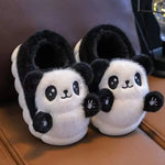PANTOUFLES NOIR ET BLANC POUR ENFANT - Vignette | Pantouflechic