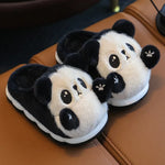 PANTOUFLES NOIR ET BLANC POUR ENFANT - Vignette | Pantouflechic
