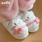 PANTOUFLES REMBOURRÉES EN COTON FILLE - Vignette | Pantouflechic