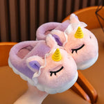 PANTOUFLES LICORNE POUR ENFANT - Vignette | Pantouflechic