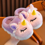 PANTOUFLES LICORNE POUR ENFANT - Vignette | Pantouflechic