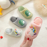 pantoufles Licorne Rose fille1