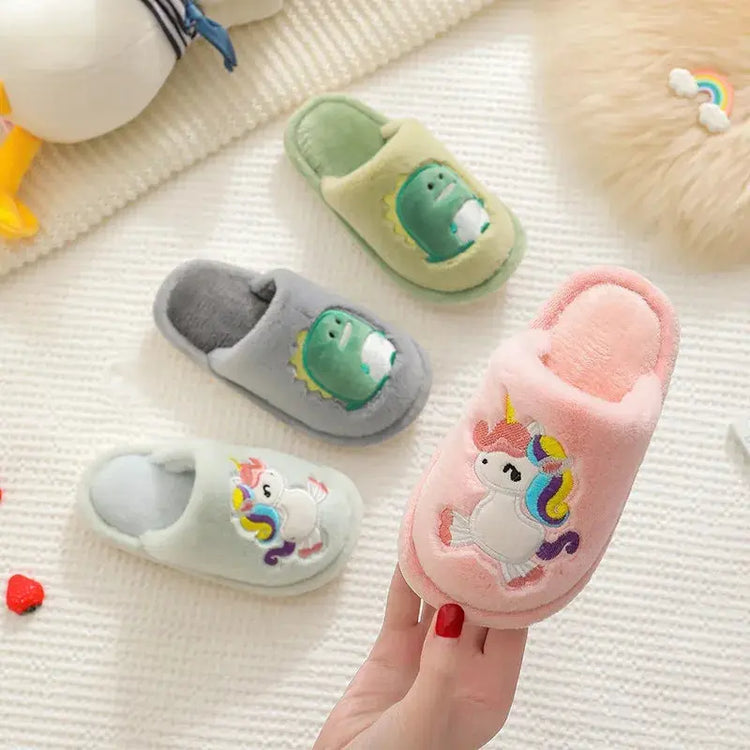 pantoufles Licorne Rose fille1