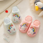 PANTOUFLES LICORNE ROSE FILLE - Vignette | Pantouflechic