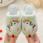 PANTOUFLES LICORNE ROSE FILLE - Vignette | Pantouflechic